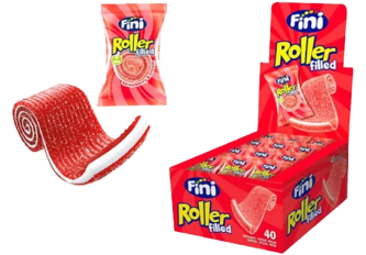 FINI - Roller Fourres Fraise Halal x 40 uns