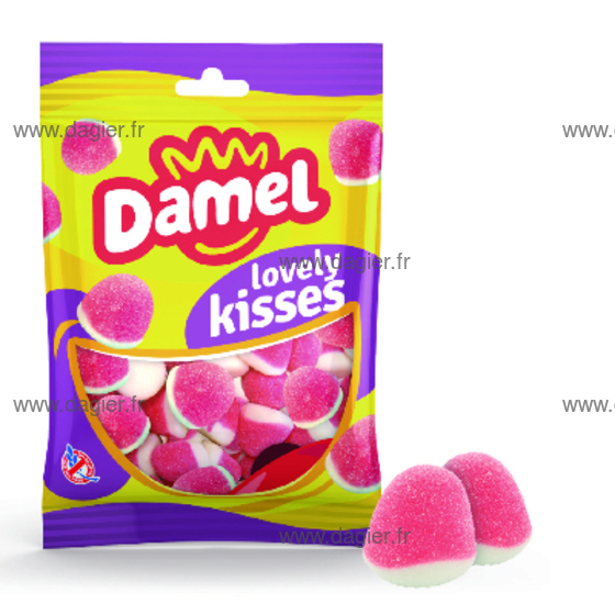 DAMEL 80GR - Bisous Fraise 80gr x 12 uns